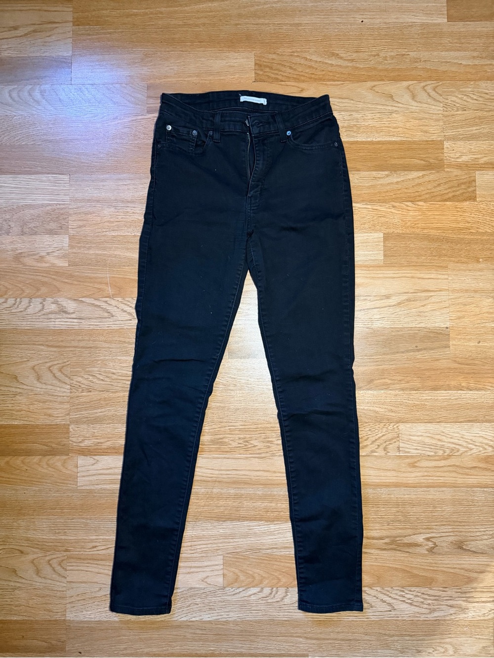 Levi's 721 Black Skinny High-Rise Jeans 29 Long